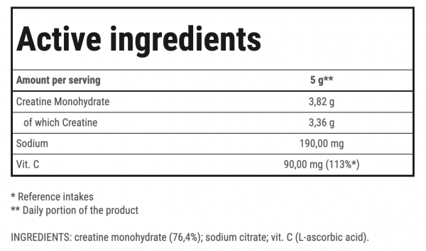 Креатин Creatine 100% от Trec Nutrition (600гр)