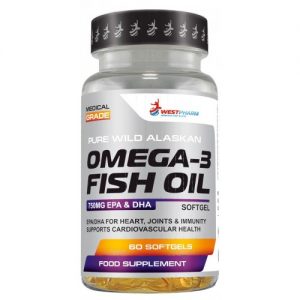 Omega-3 Fish Oil от WestPharm (60 капсул) Омега 3 Вест фарм