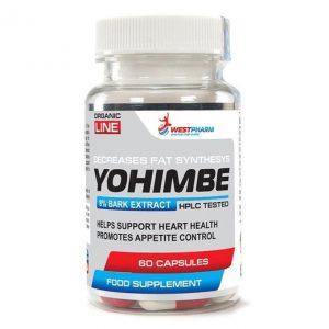 Йохимбин Yohimbe Extract 50 мг от WestPharm (60 капсул) Вест Фарм