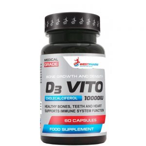 D3 Vito 10000 IU от WestPharm (60 капсул) Д3 вест фарм