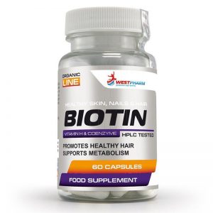 Биотин Biotin 10.000мкг от WestPharm (60 капсул) Вест Фарм