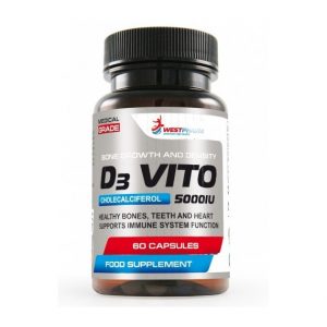 D3 Vito 5000 IU от WestPharm (60 капсул) Д3 вест фарм