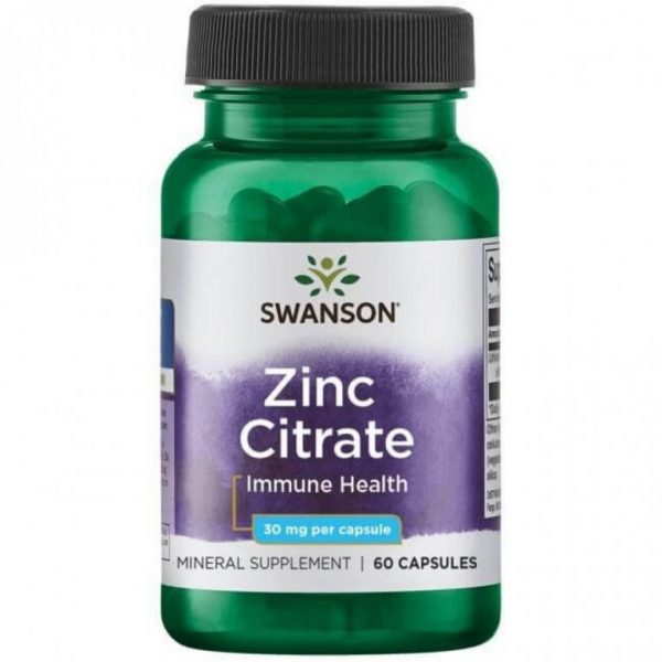 Zink Citrate (Цинк Цитрат) 30мг от Swanson (60 капс.)