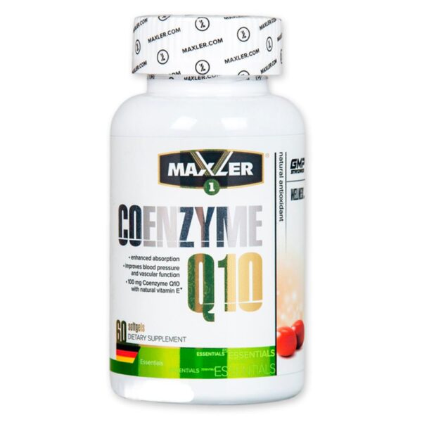 Coenzyme Q10 100 мг от Maxler ( 60 капсул) Коэнзим от Макслер CoQ10
