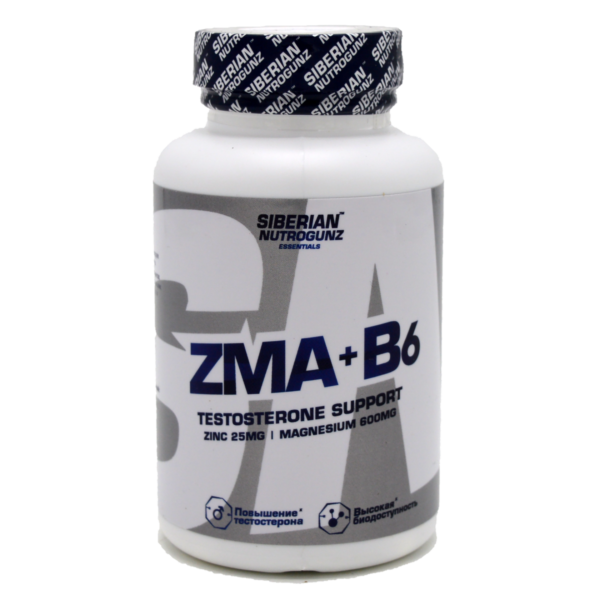 ZMA + B6 от Siberian Nutrogunz (60 капсул) ЗМА тестобустер
