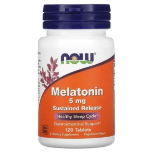 Melatonin 5 мг от NOW (120 капсул) Мелатонин