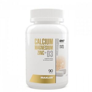 Calcium Magnesium Zinc + D3 от Maxler (90 табл) Кальций Магний Цинк Д3