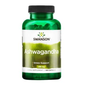 Ashwagandha 450 мг от  Swanson (100 капсул) Ашваганда Свенсон