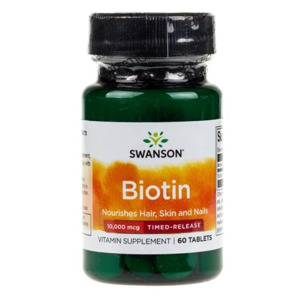 Biotin 5000 от Swanson (60 капсул) Биотин B7